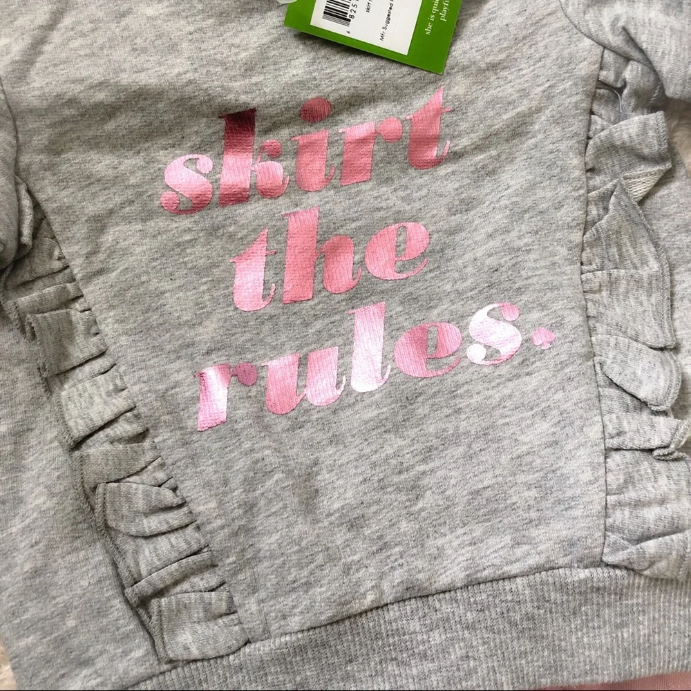 NWT Kate Spade infant Skirt the Rules set